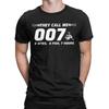 Рыбак Шутка Папа Меня Зовут 007 Футболка Мужская Смешная Модная Хлопковые Футболки С Круглым Вырезом С Короткой Рукавом Футболки Подарок на День Рождения Мерч
