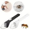 1pc Portable Handheld Insect Trap with Release Device - No Battery Required, ABS Material, Safe for Bees, Spiders & Small Reptiles