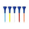 5Pcs Golf Tees Unbreakable Plastic Golf Tees Bulk with Wide Soft Rubber Cap Reduces Friction