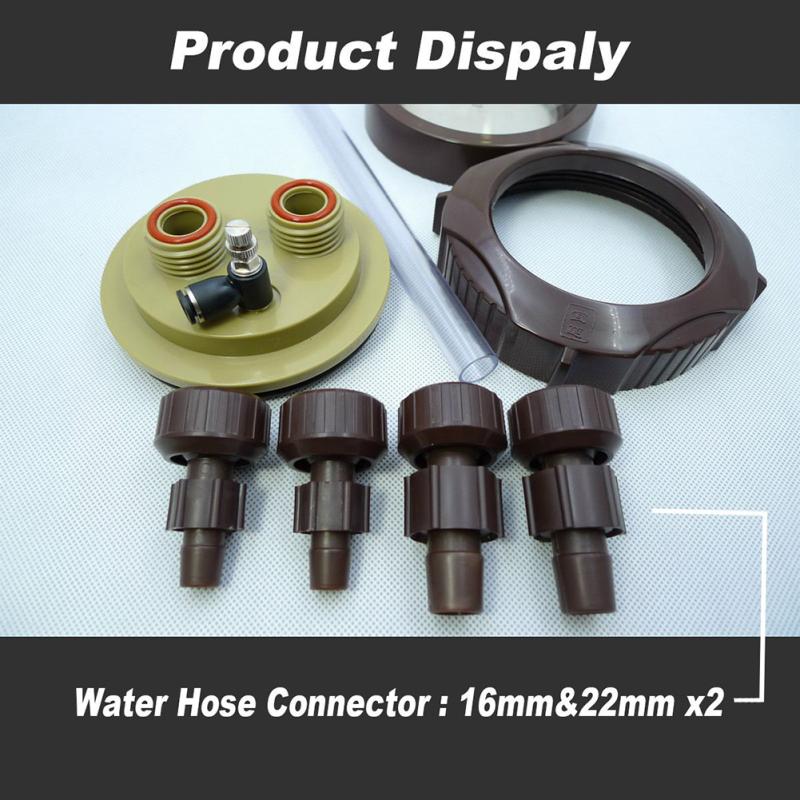 2500 мл прозрачный диффузор CO2, распылитель, аквариум, принадлежности для водных растений для шланга 12/16 мм, 16/22 мм