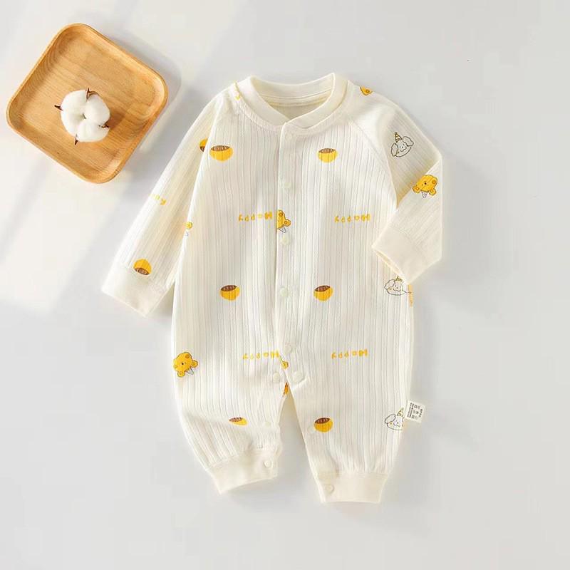 2025 New Pure Cotton Baby Jumpsuit for Spring, Autumn, and Winter - Newborn Toddler Inner Wear