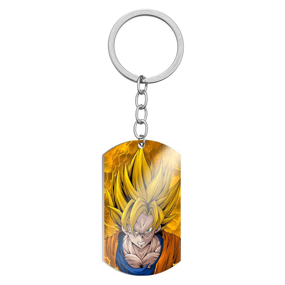 Аниме Dragon Ball Персонаж Сон Гоку Супер Сайян Мультяшный Брелок Подвеска Украшение для Рюкзака Праздничный Подарок