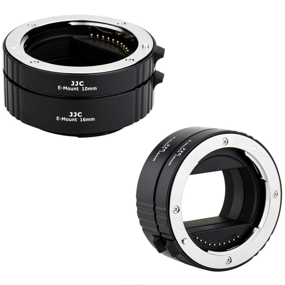 Набор колец для макросъемки JJC для цифровых камер с удлинительным кольцом для крепления Sony E II A9III A7C R A7C II A6700 FX30 A7RV A7RIV A7RIII A7RII A7IV A7III A7SIII