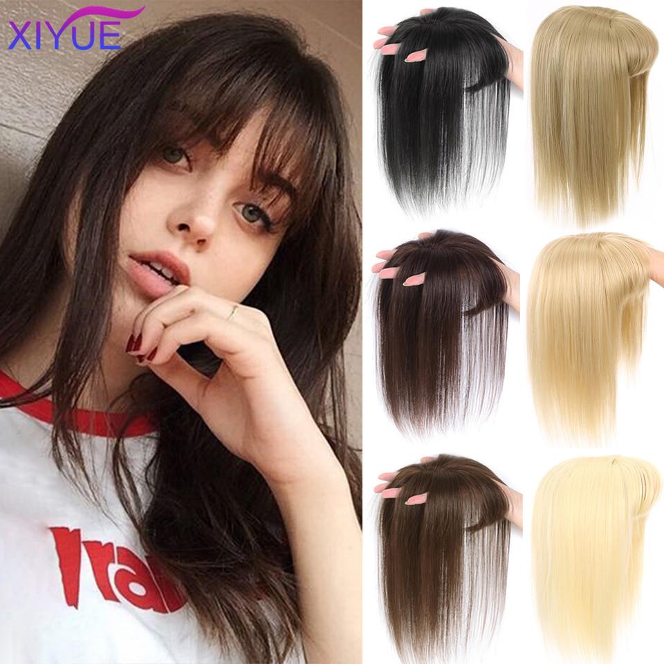 3D Bangs Invisible Seamless Head Hair Water Ripple Hair Air Bangs Head Overhead Natural Invisible Replacement Cover White Hair