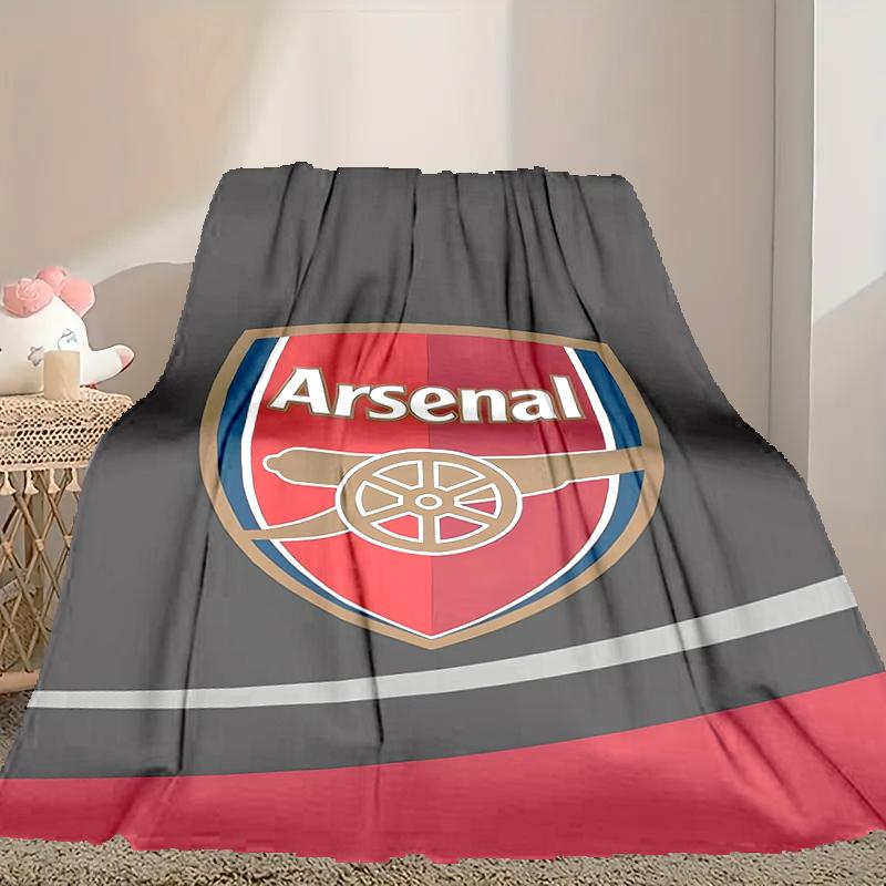 1pc Football Club Blanket, Home Printed Throw Blanket - Soft Blanket Gift for Family, Washable Sofa Bed Blanket