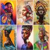 5D DIY Diamond Painting African Woman Cross Stitch Girl Diamond Embroidery Full Round Drill Home Decor Handicrafts Gift