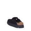 Birkenstock Papillio by Boston Массивные Замшевые Кожаные Сабо Размер 37 1028317 и 1028402, (24,0 см), Узкий, Черный,
