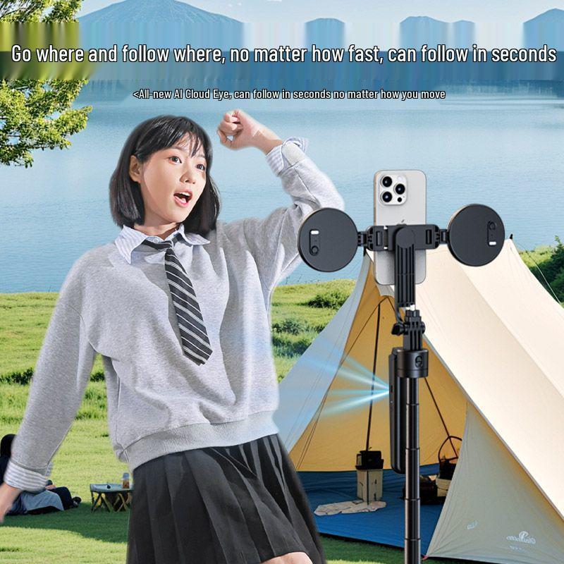 Стабилизатор 360 AI Автослежение Подвес: Палка для селфи с отслеживанием лица и стабилизацией для мобильных телефонов