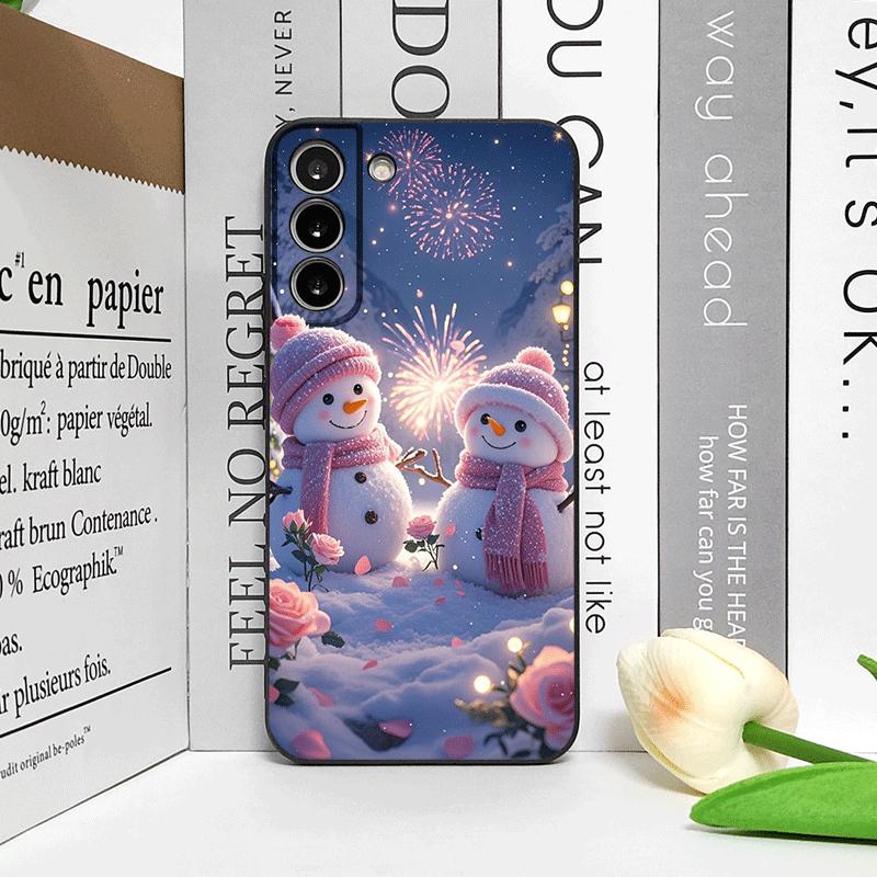 Рождественский Зимний Милый Снеговик Пара Чехол для Телефона для Honor Huawei 200 Lite 100 400 PRO 80 90 X9 Magic 7 6 Lite 5 Pro Мягкие Чехлы