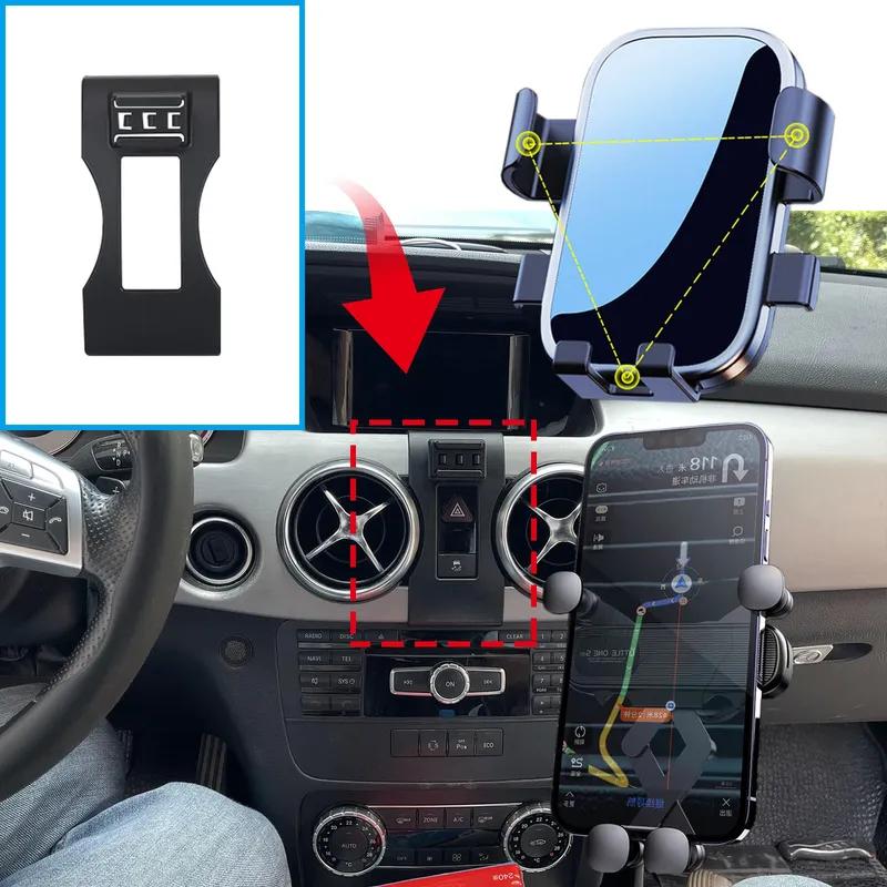 Car Mobile Phone Holder Accessories for Mercedes Benz GLK X204 2013 2014 2015 GPS Bracket Navigation Stand Auto