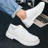 Fashion Men's Casual British Leather Shoes Platform Business Brand Formal Wear Lightweight Couple Round Toe Versatile Work Shoes 35-48