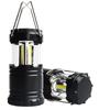 Camping LED Flashlight Black Folded Portable Lamp Stretchable Length Lantern