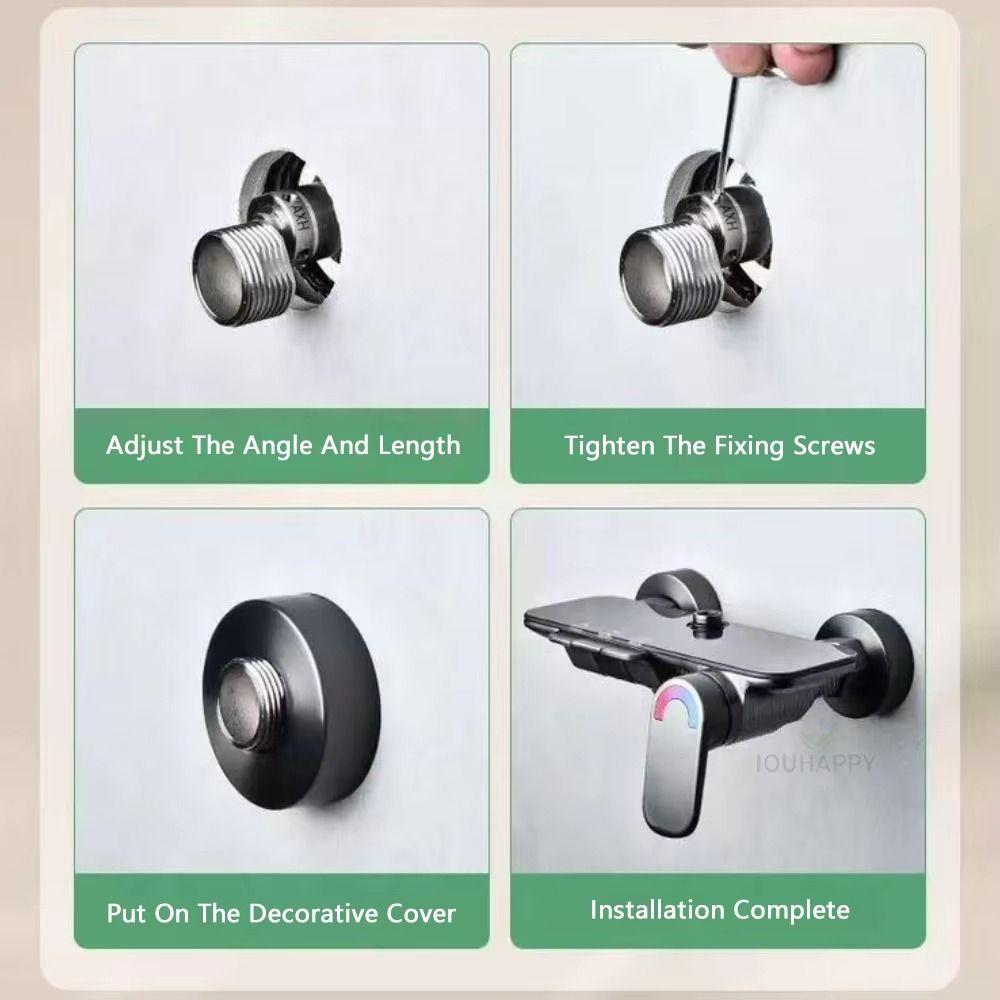 Telescopic Eccentric Extendable Nipple Curved Foot Eccentric Screw Corner Bathroom
