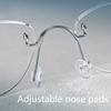 Denmark Brand Style Frameless Eyeglass Frame No Screws Ultra Lightweight Rimless Glasses Small Square Eyewear Customize Glasses