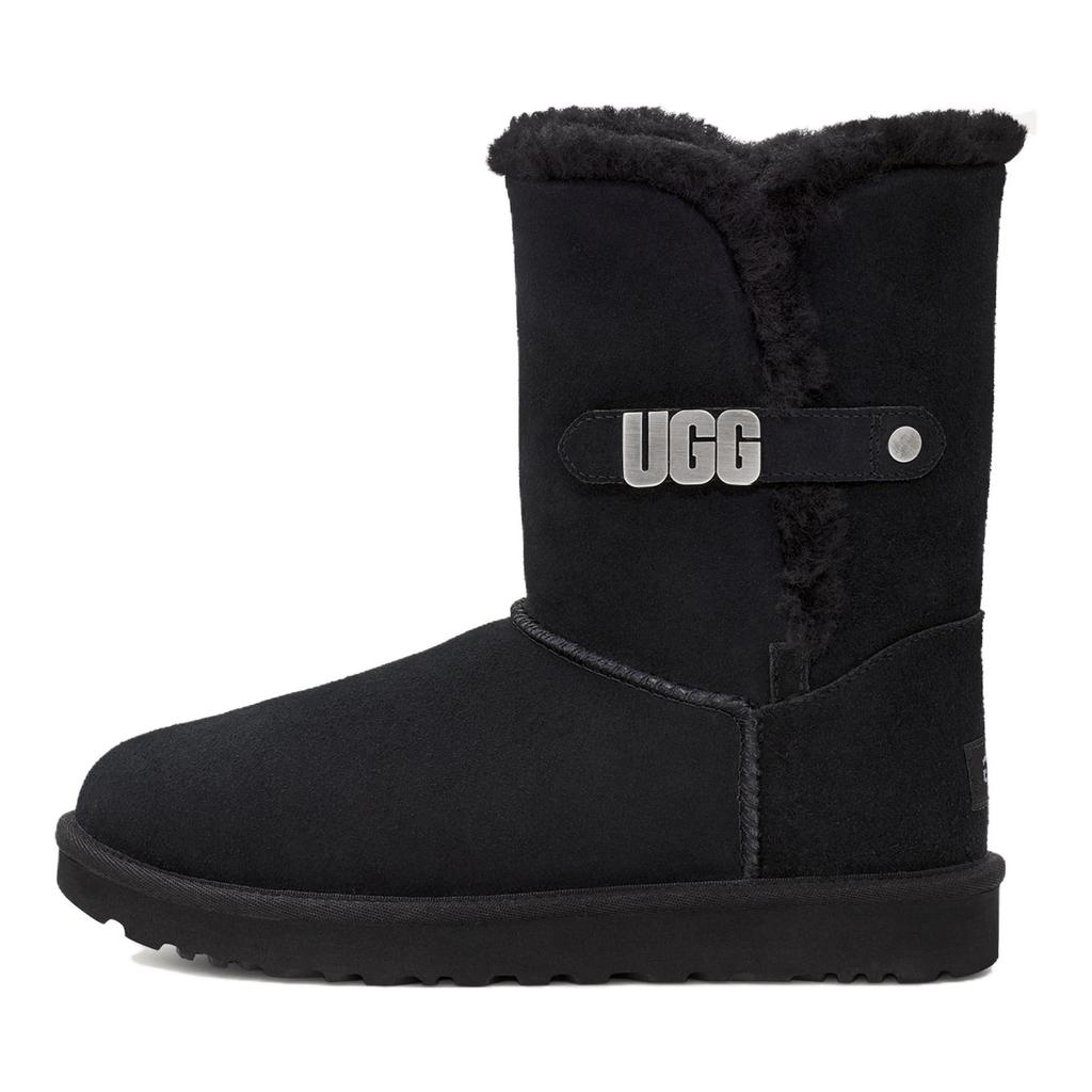 UGG Модные Удобные Универсальные Снежные Ботинки Ботинки Унисекс Черные 1123392-BLK