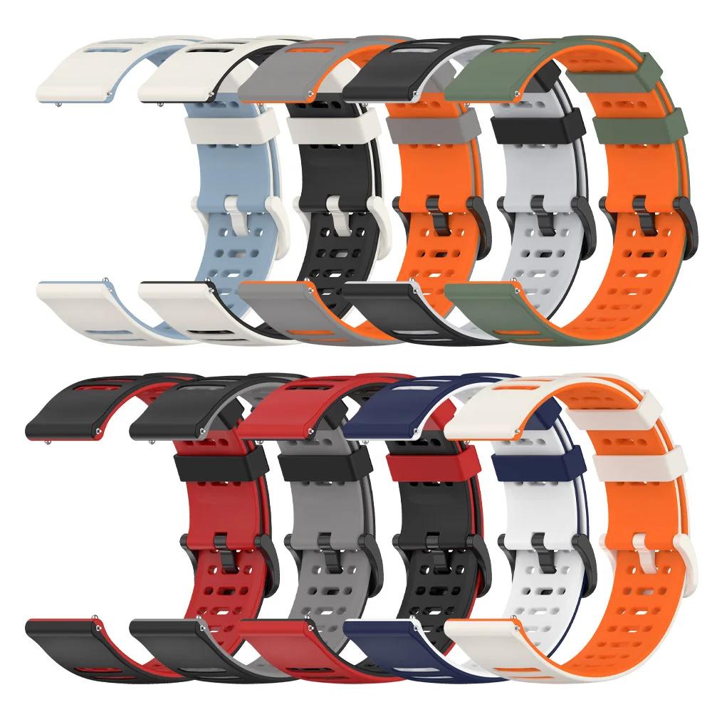 22 мм силиконовые ремешки для Amazfit GTR 4 3 Pro/GTR 47 мм/GTR 2e Браслет для Amazfit Bip 5/Zepp Z/pace Замена ремешка на запястье