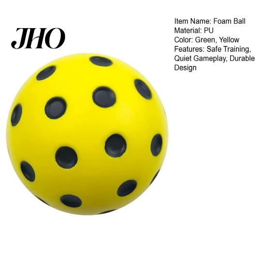 Wear-resistant Pickleball Balls Foam Practice Quiet Bounce Ball for Training Casual Competition High-Density Pickle Safe Play Impact-resistant Kimchi