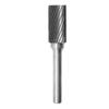 Single Double Slot Rotary Burrs 6mm/8mm/10mm Carbide Metal Milling Cutter Cylindrical Type Engraving Bits