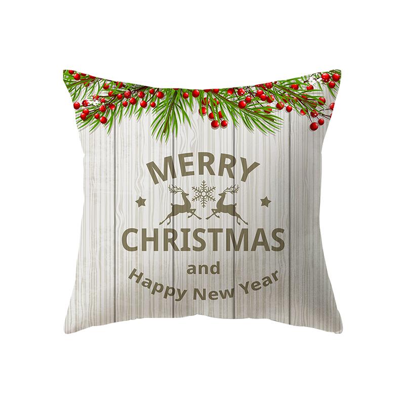 Christmas Theme Decorative Printing Pattern Cushion Cover Home Living Room Sofa Decorative Pillow Pillow Cover