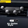 Pisen Car Mini Phone Holder, Clip-On Design, Extendable, Universal Car Accessory, Phone Mount for Interior Use, Black