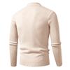 Men's Twisted Solid Color Sweater Men's Half Turtleneck Knitted Bottoming Shirt