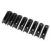 8PCS Kayak Cleat Quick Grip Black High Strength Nylon Self Lock Rope Cleat for Canoe Inflatable Boat Dinghy Yacht