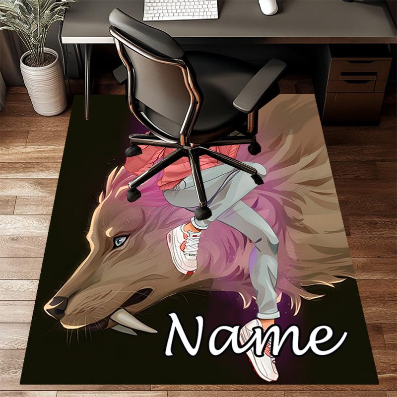 Custom Addams Family Wednesday Mat Personalized Name, Polyester Washable Indoor Entryway Rug, Gift for Christmas, Easter, Thanksgiving Day