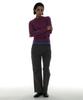 PARTIMENTO WOMEN Double Waist Chino Pants_Charcoal