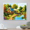 DIY Diamond Embroidery Landscape House Cross Stitch Mosaic Diamond Painting Scenery Pattern