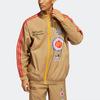 adidas Originals Trefoil X Eric Emanuel McDonalds Полосатая спортивная куртка 1 Мужская верхняя одежда Коричневый HI5589