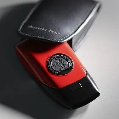 hot Black AFFALTERBACH Key Back Shell Case Cover AMG Mercedes Benz Brabus Maybach W221 W212 W463 C/E/S/G KB3