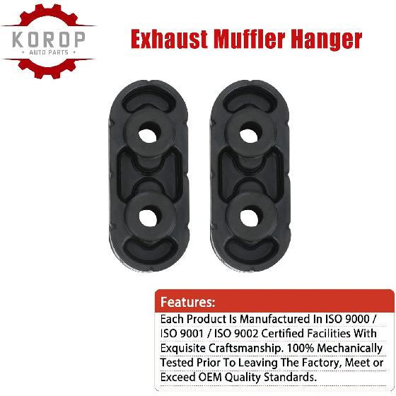 Exhaust Muffler Hanger Ulator (2Pcs) 15092802 Fits For Chevy Express Suburban Silverado 1500 2500 3500 HD,For Yukon Savana Sierra 1500 2500 3500