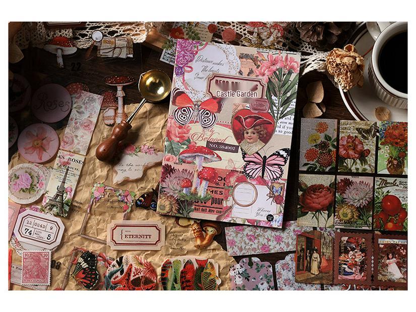 Infeel.Me Island Mountain Wind Series Sticker Book: DIY Journal Decoration - 4 Designs