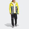 adidas Спортивная куртка с капюшоном и цветным воротником-стойкой, мужская куртка желтого цвета IC1980
