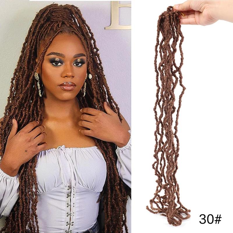 Волосы крючком Butterfly Locs 14 дюймов предварительно заплетенные потертые локоны крючком косички