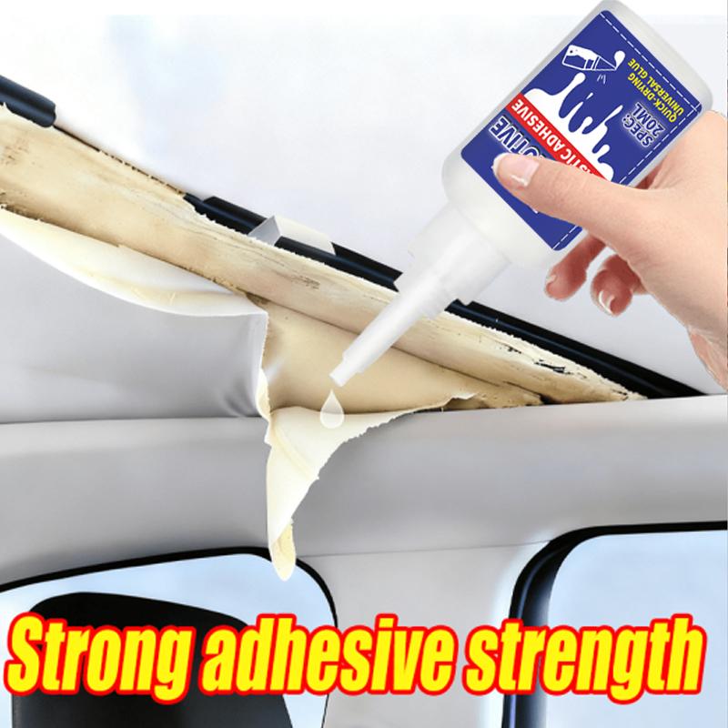 Car Interior Glue - Glue for Repairing Cracked Interior Headliner Leather, Suitable for Car Center Consoles, Door Handles, and Leather Tears, Easy