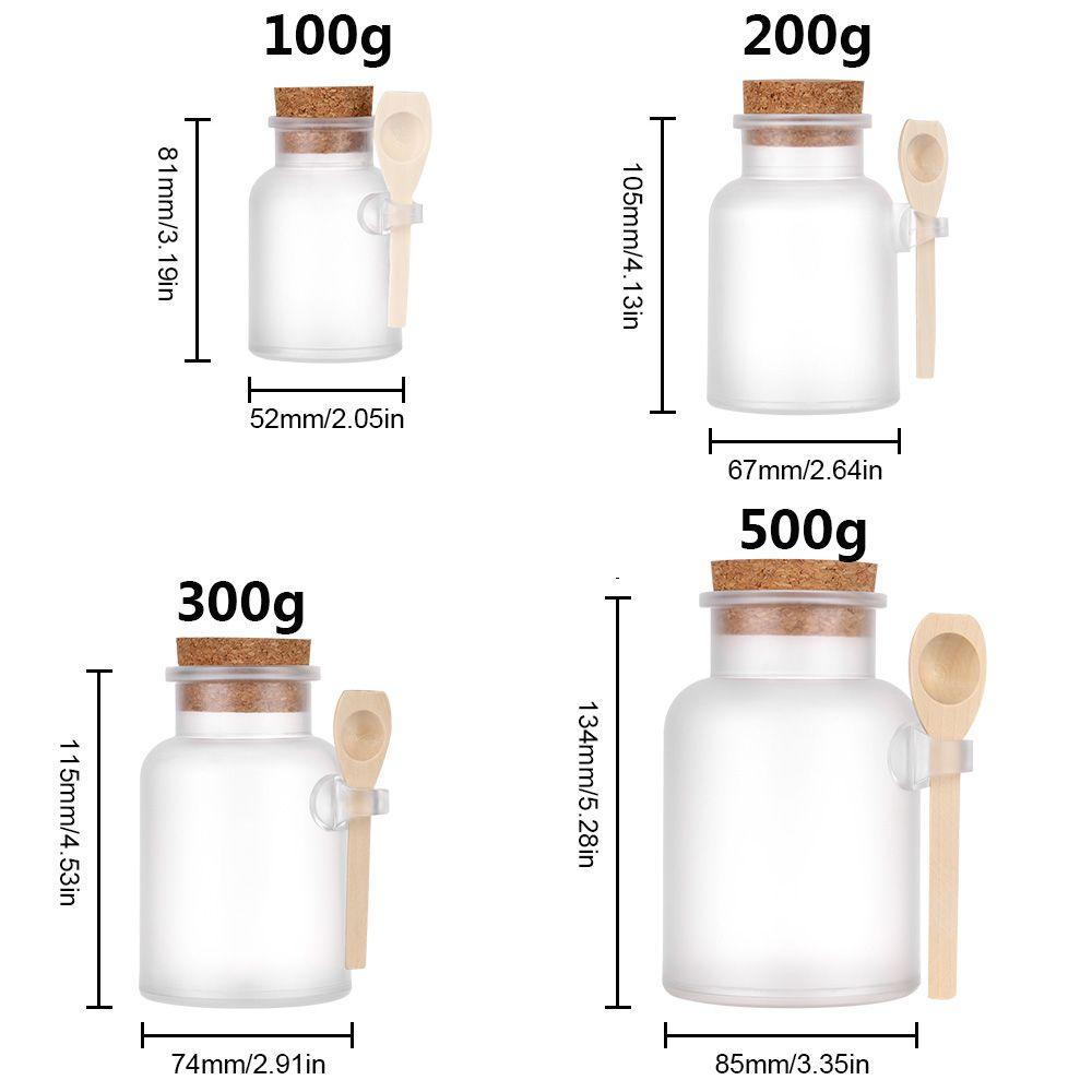 Многоразовый органайзер с пробковой пробкой, матовое уплотнение, банка для соли для ванны, контейнер для хранения