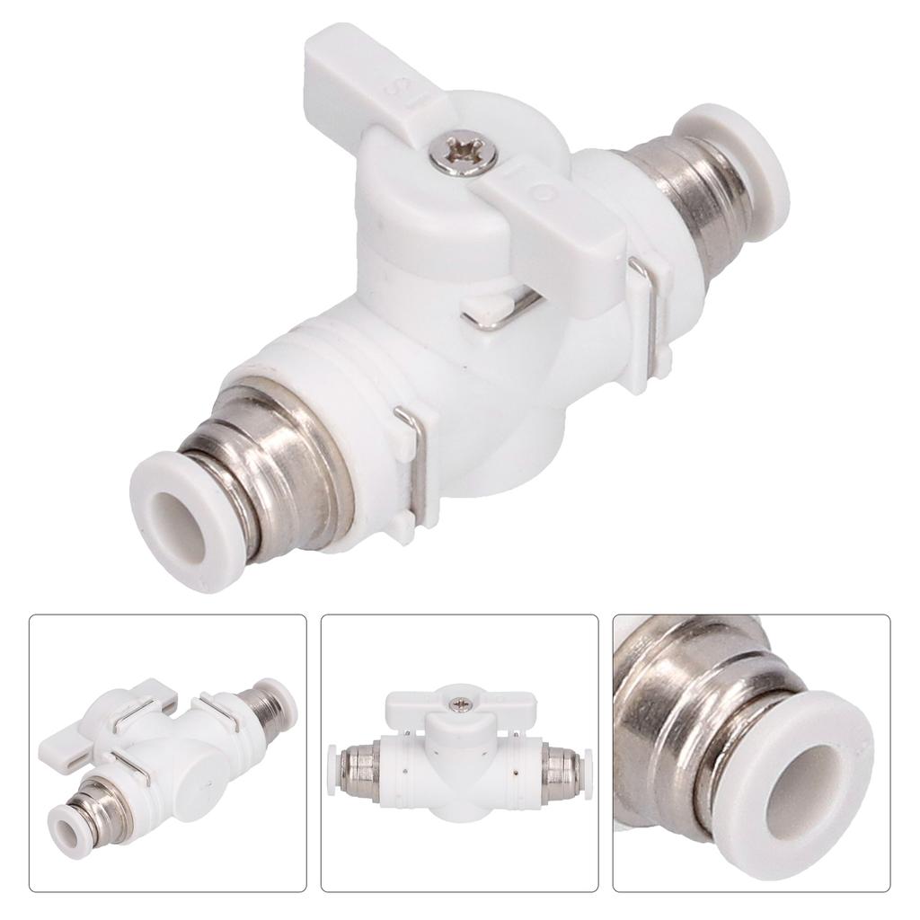 Flow Control Valve Fitting Pneumatic Connector Air Line Plugin Quick Joint Union Adapter 6mm