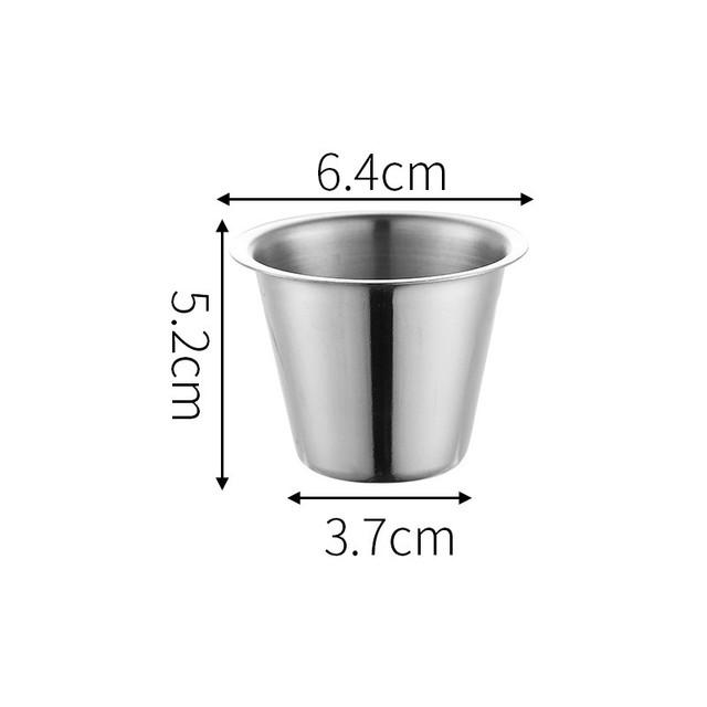 304 Stainless Steel Small Seasoning Dish Kitchen Sauce Cup Ketchup Dipping Bowl Appetizer Plates Sushi Vinegar Soy Saucer