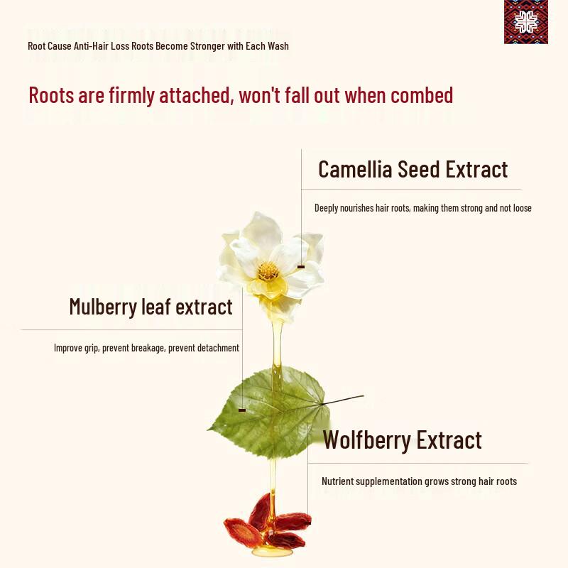 Шампунь Changfaxiaozhai против выпадения волос, для контроля жирности и объема, 400 г