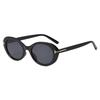 Fashion Oval Sunglasses With Protection For Summer Outdoor Activities