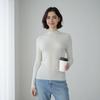 Seamless Semi-turtleneck Worsted Wool Bottoming Shirt Women's Autumn Slim-fitting and Thin Inner Long-sleeved Knitted Sweater