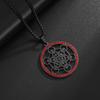Six-pointed Star Array Hollow Retro Fashion Light Luxury Jewelry Pendant Necklace