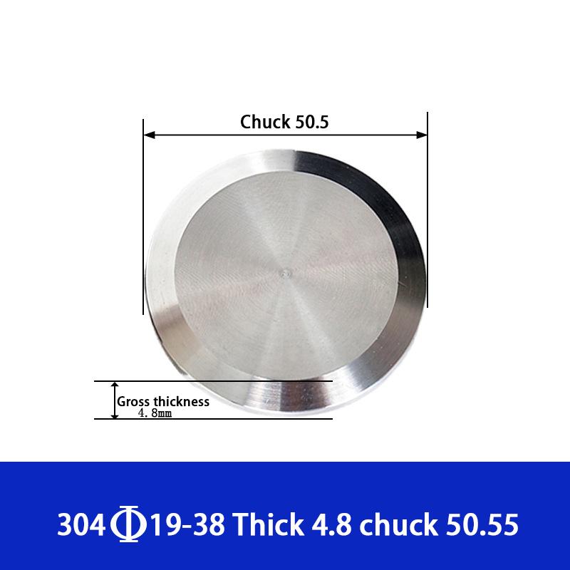 Clamp 304 Stainless Sanitary Tri-Clamp Blind Cover End Cap Home Brew Wine Ferrule Od 25.4-51Mm