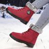 Snow Boots Women's High-top Cotton Boots Cold-proof and Warm Boots Women's Velvet Thickened Cotton Shoes Soft-soled Versatile Boots