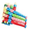 Instrument 20cm for Children Kids Music Toy 6-Holes Recorder Cartoon Flute Short Flute Wooden Flute