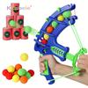 Foam Ball Shooting Toy Bow – Safe Archery Blaster with Soft Balls & Target Cans for Kids Outdoor Indoor Play