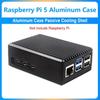 Корпус с пассивным охлаждением из алюминиевого сплава для Raspberry Pi 5, полосатый. Raspberry Pi в комплект не входит.