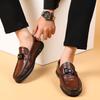 Мужские туфли Doudou из натуральной кожи, мужские повседневные кожаные туфли, высококлассные туфли-одинарки, мужские туфли с круглым носком