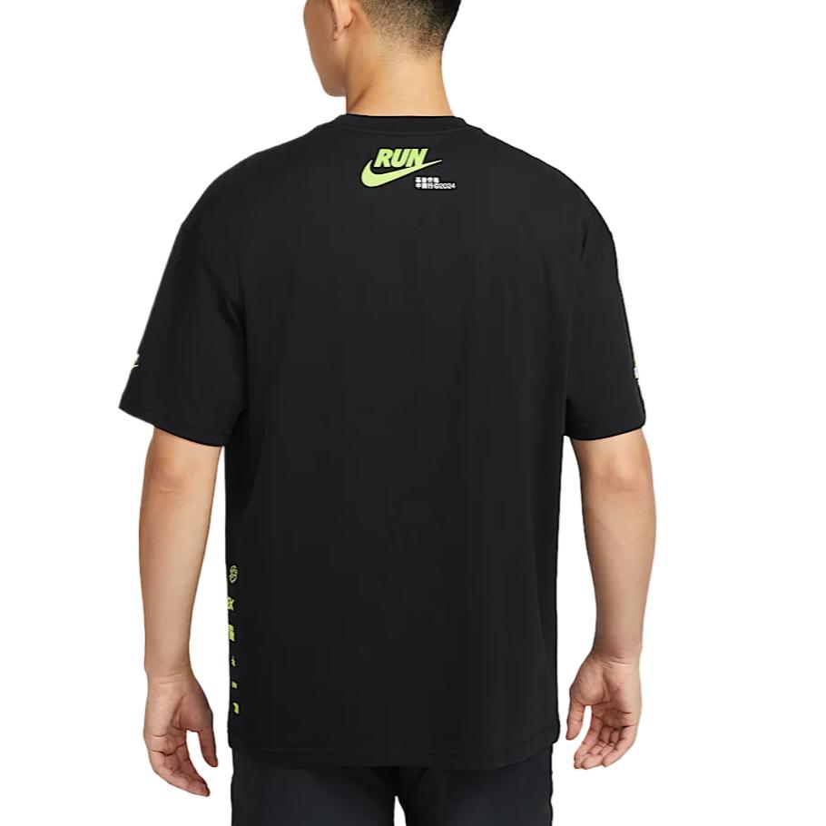 Nike Футболки Мужские Черные С Круглым Вырезом Умеренные II7231-010